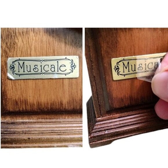 Miniature Town Square Grandfather Clock Music Box - Picture 4 of 9